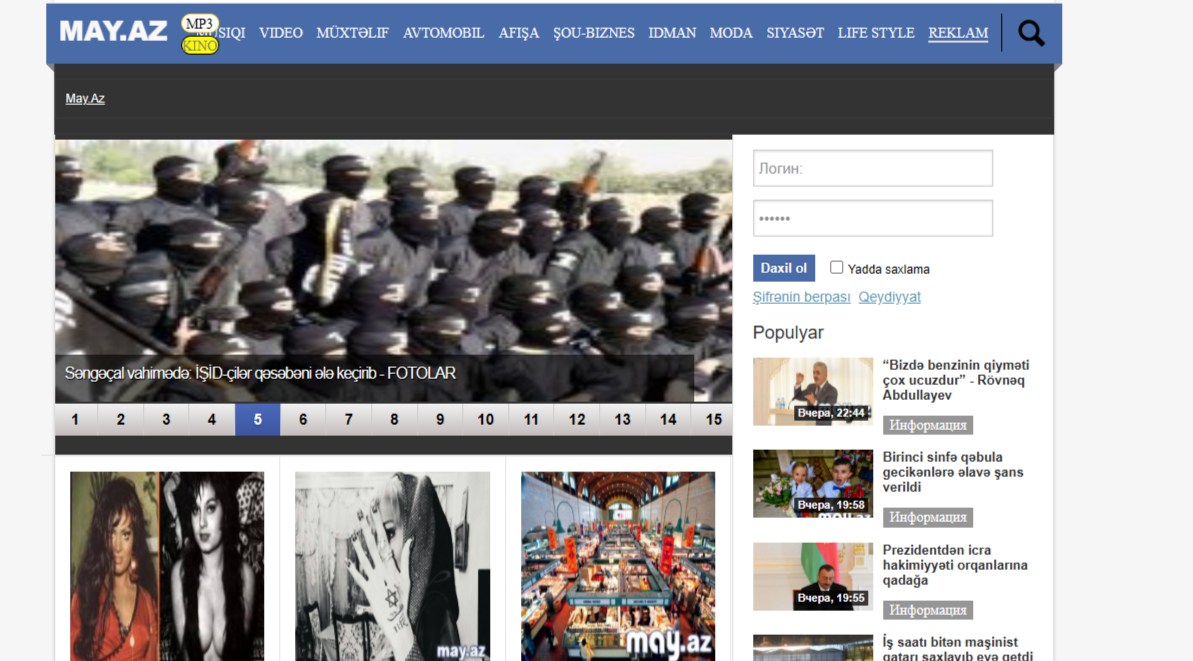 May.az 2016 fəaliyyəti