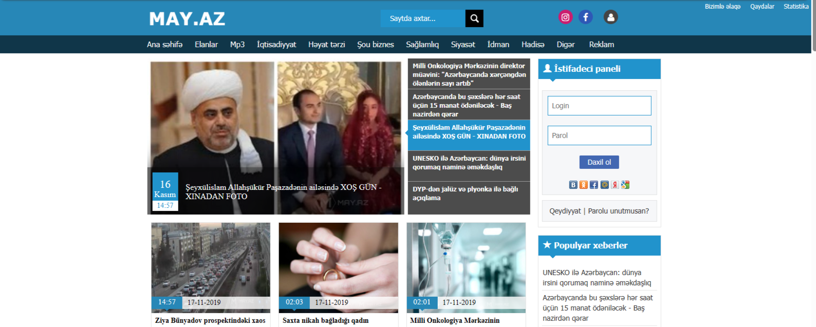 May.az 2019 fəaliyyəti