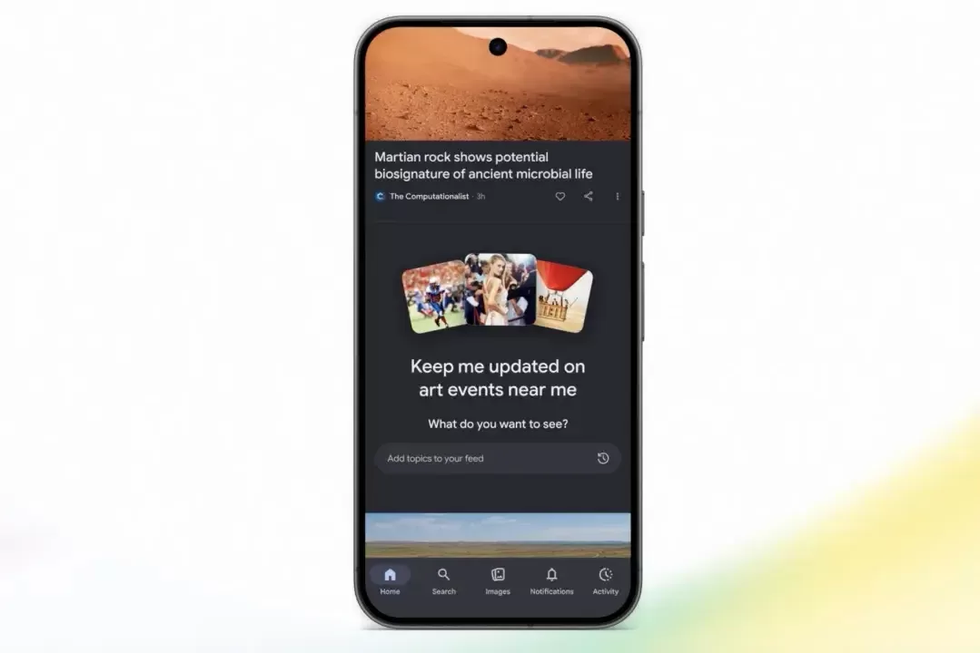 Google Discover lentini süni intellektlə fərdiləşdirmək mümkün olacaq